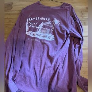 Bethany Beach Surf Shop Comfort Colors Long Sleeve T-Shirt Top